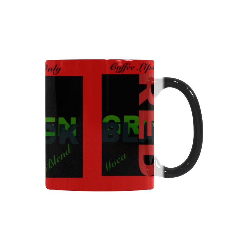 Red Black and green Cup Custom Morphing Mug