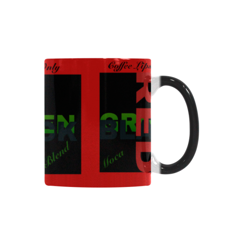 Red Black and green Cup Custom Morphing Mug