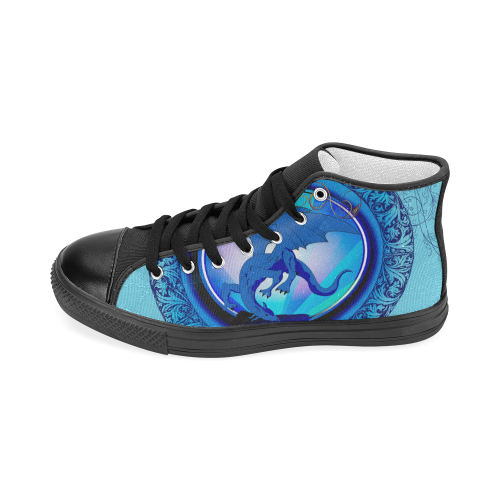 The dragon Women's Classic High Top Canvas Shoes (Model 017)