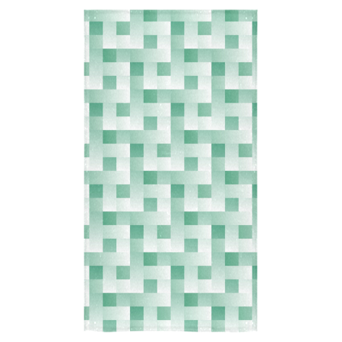 Mint/White Square Pattern Bath Towel 30"x56"