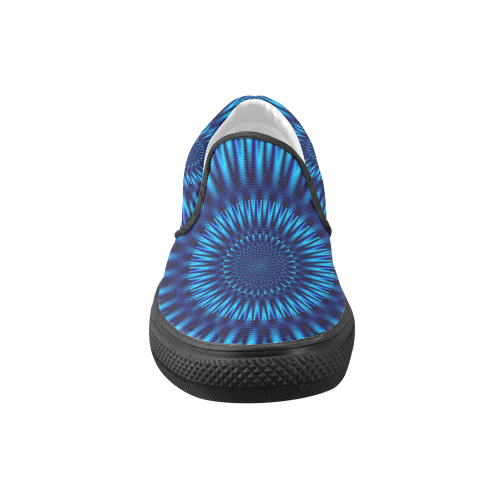 Blue Lagoon Men's Unusual Slip-on Canvas Shoes (Model 019)