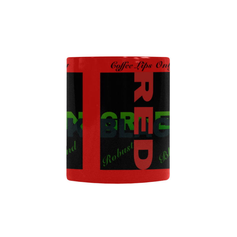 Red Black and green Cup Custom Morphing Mug