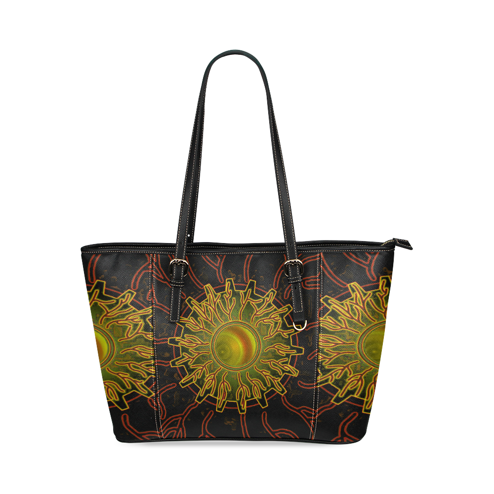 Eye of the Universe Leather Tote Bag/Small (Model 1640)