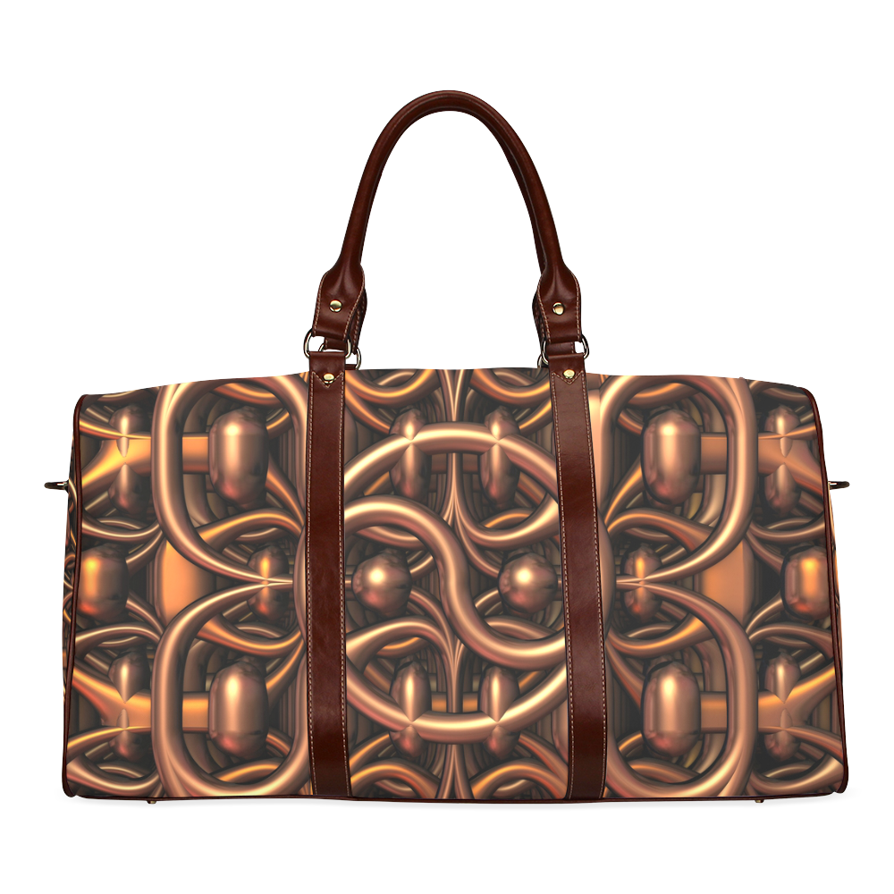 Yin Yang Metallic Waterproof Travel Bag/Large (Model 1639)