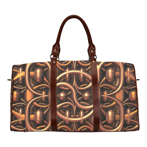 Yin Yang Metallic Waterproof Travel Bag/Large (Model 1639)