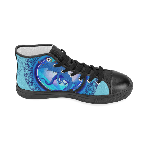 The dragon Women's Classic High Top Canvas Shoes (Model 017)
