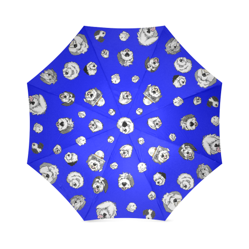 SHEEPIE HEADS umbrella Cobalt Foldable Umbrella (Model U01)