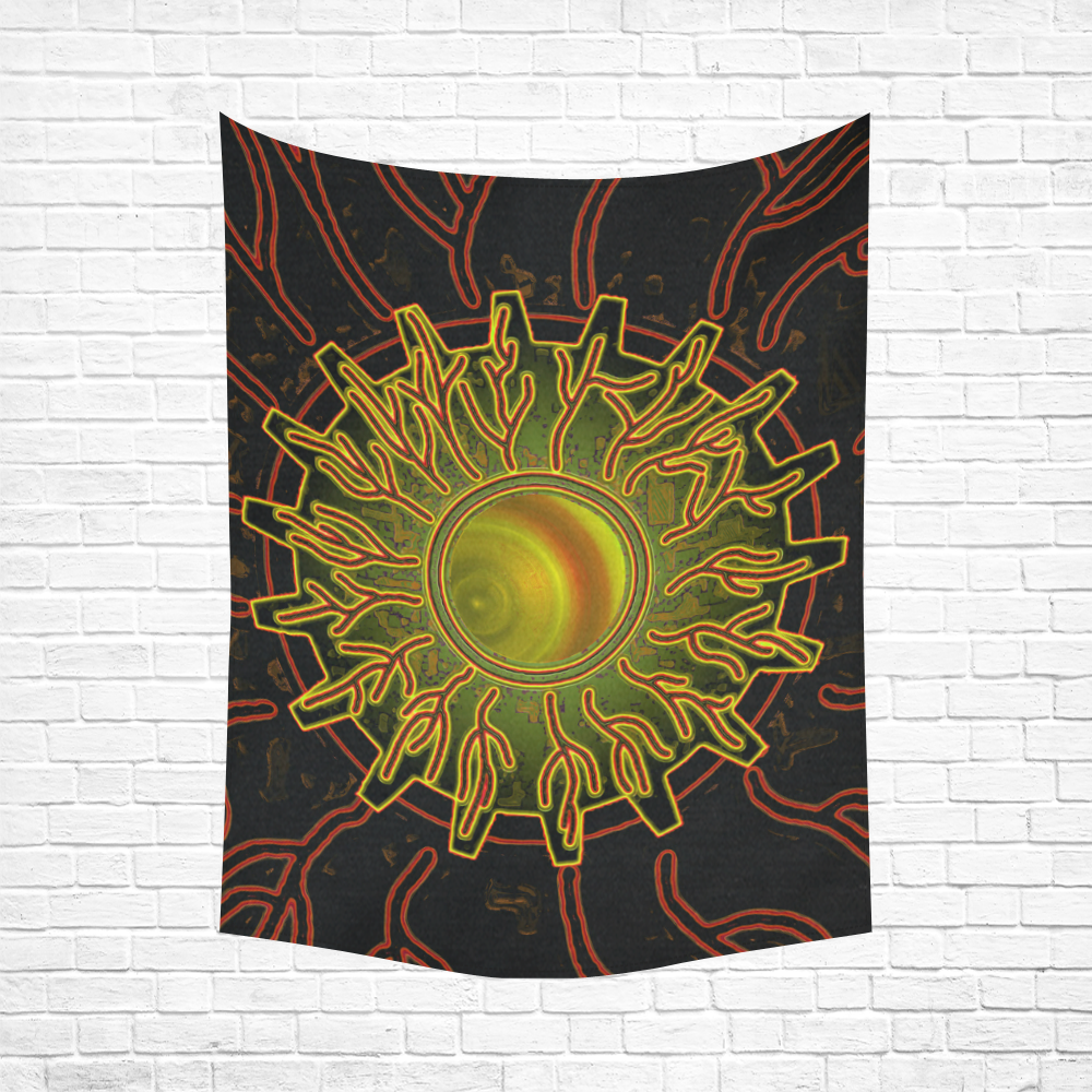 Eye of the Universe Cotton Linen Wall Tapestry 60"x 80"