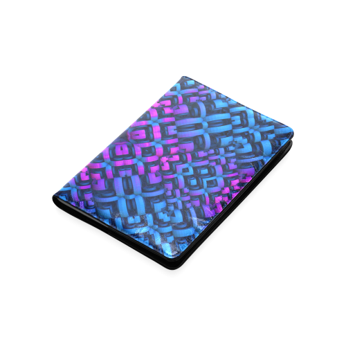 3-D Pattern in Neon Blue, Pink, and Black Custom NoteBook A5