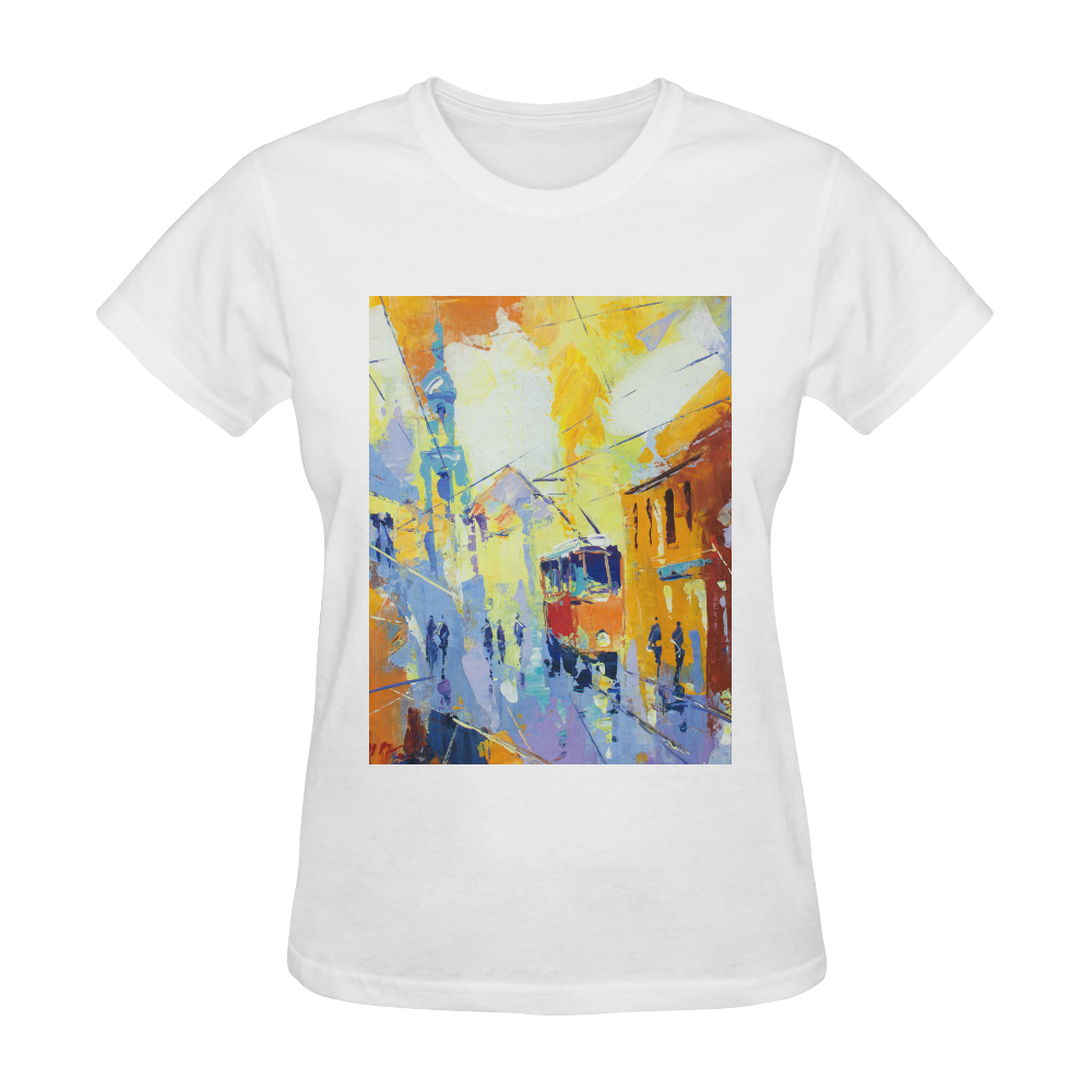 just a day Sunny Women's T-shirt (Model T05)