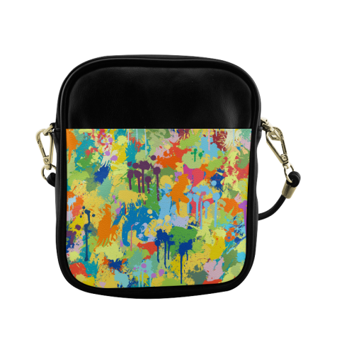 Colorful Splash Design Sling Bag (Model 1627)