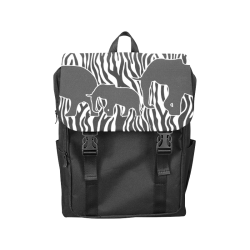 ELEPHANTS to ZEBRA stripes black & white Casual Shoulders Backpack (Model 1623)