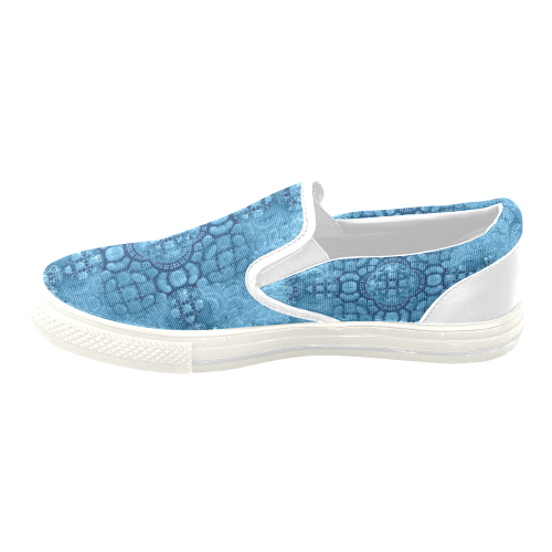 Frozen Fractal Women's Unusual Slip-on Canvas Shoes (Model 019)