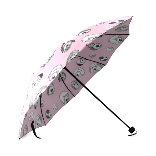 SHEEPIE HEADS Pink Foldable Umbrella (Model U01)