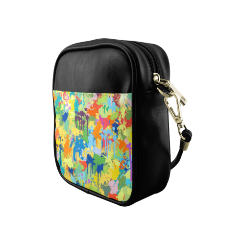 Colorful Splash Design Sling Bag (Model 1627)
