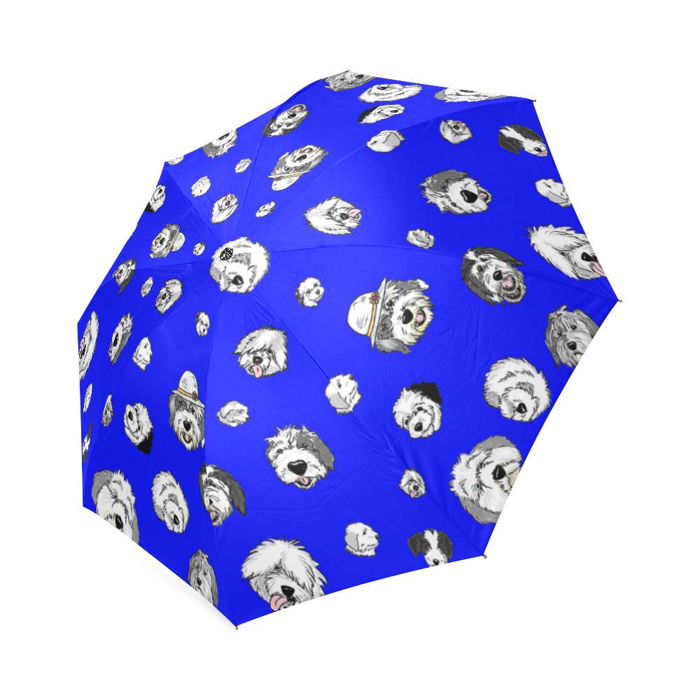 SHEEPIE HEADS umbrella Cobalt Foldable Umbrella (Model U01)