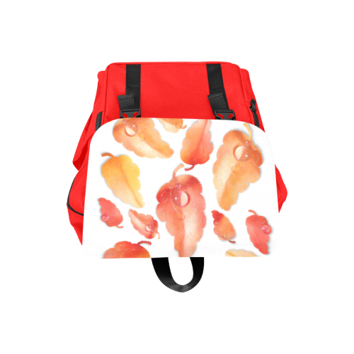 Red- orange leaves Casual Shoulders Backpack (Model 1623)