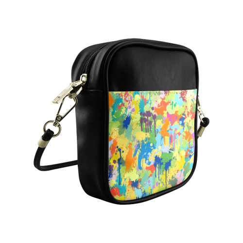 Colorful Splash Design Sling Bag (Model 1627)