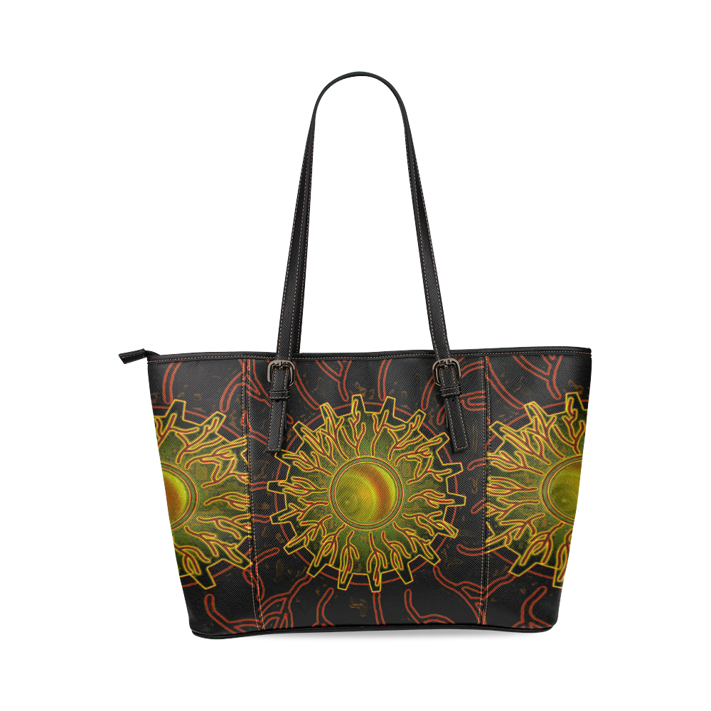 Eye of the Universe Leather Tote Bag/Small (Model 1640)