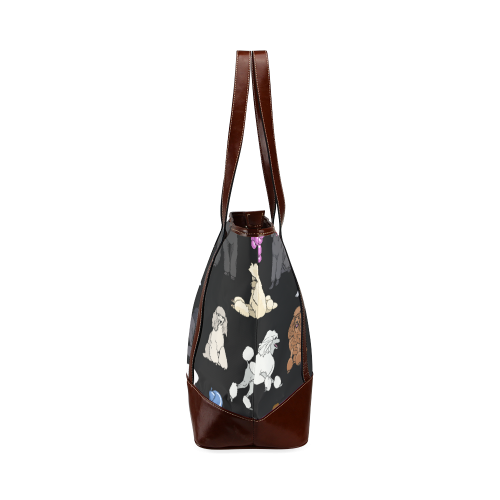 poodles black Tote Handbag (Model 1642)