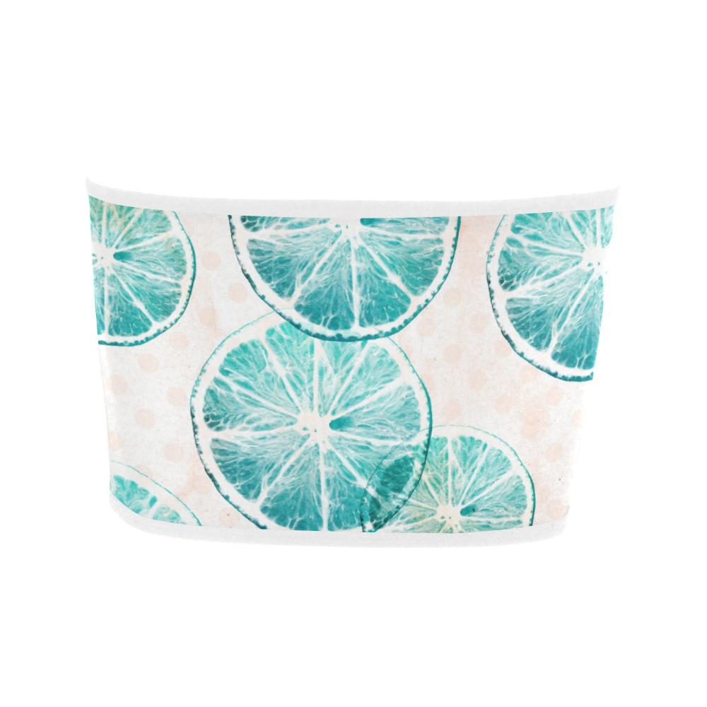 Turquoise Citrus Bandeau Top