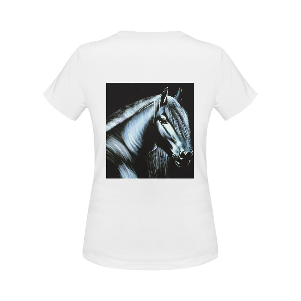 horse velvet Women's Classic T-Shirt (Model T17）
