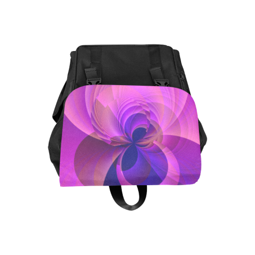 Abstract Infinity in Blue and Purple Casual Shoulders Backpack (Model 1623)