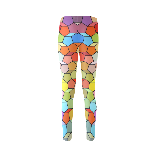 Colorful Polygon Pattern Cassandra Women's Leggings (Model L01)
