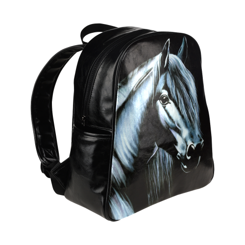 horse velvet Multi-Pockets Backpack (Model 1636)
