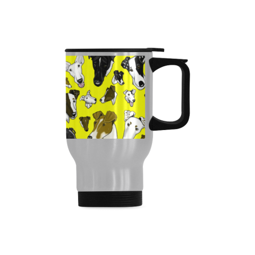 SFT- yellow Travel Mug (Silver) (14 Oz)