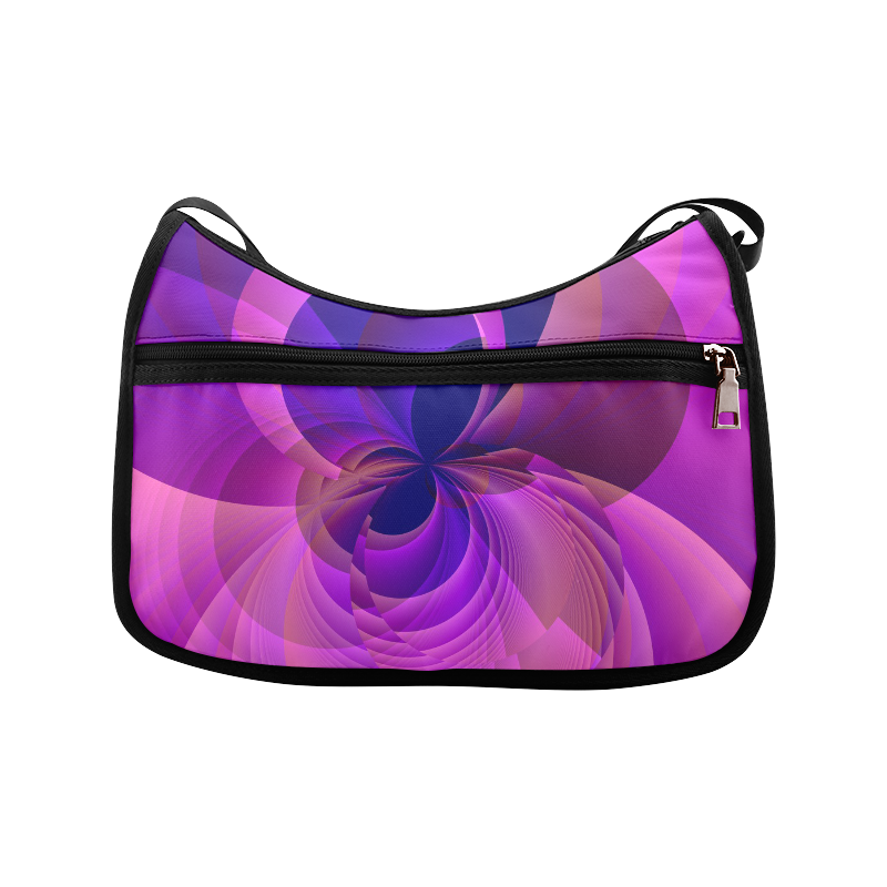 Abstract Infinity in Blue and Purple Crossbody Bags (Model 1616)