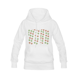 Camo Paw Prints Women's Classic Hoodies (Model H07)