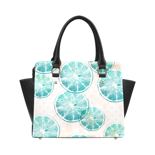 Turquoise Citrus Classic Shoulder Handbag (Model 1653)