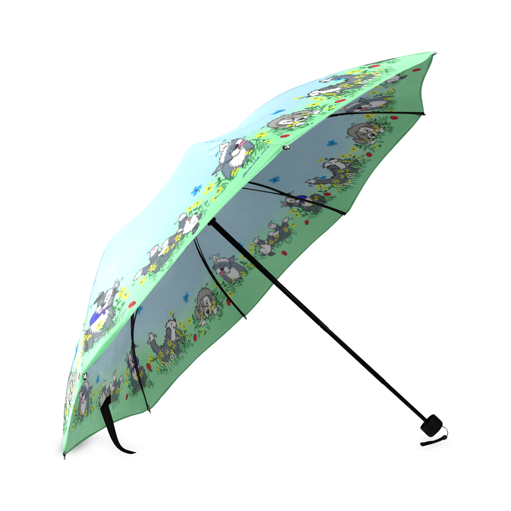 Sheepies in Daisys Foldable Umbrella (Model U01)