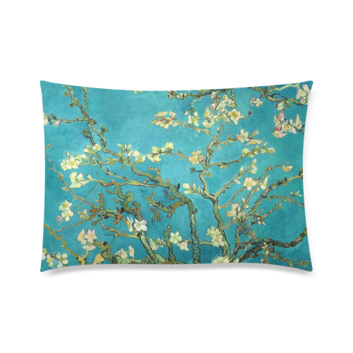 Vincent Van Gogh Blossoming Almond Tree Custom Zippered Pillow Case 20"x30" (one side)