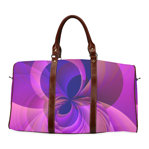 Abstract Infinity in Blue and Purple Waterproof Travel Bag/Small (Model 1639)