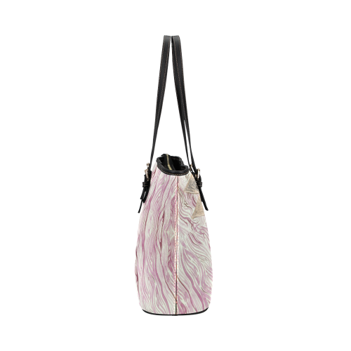 zebra2- Leather Tote Bag/Small (Model 1651)