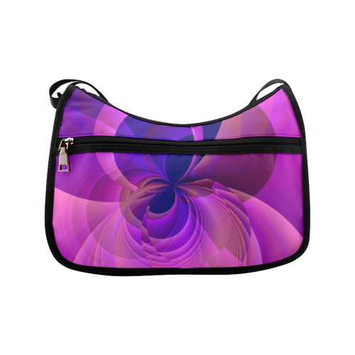 Abstract Infinity in Blue and Purple Crossbody Bags (Model 1616)