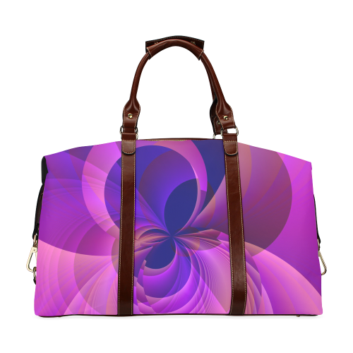 Abstract Infinity in Blue and Purple Classic Travel Bag (Model 1643)