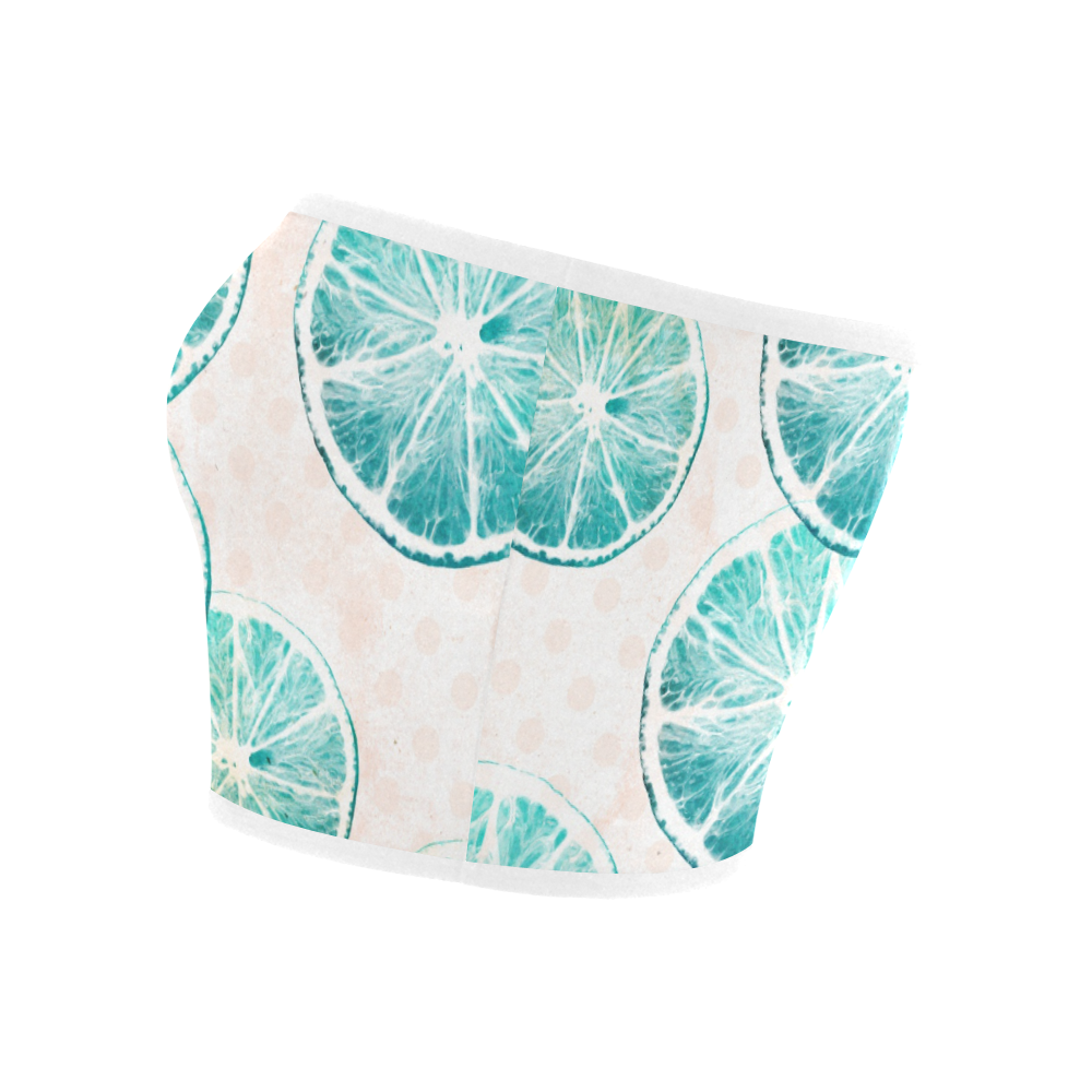 Turquoise Citrus Bandeau Top