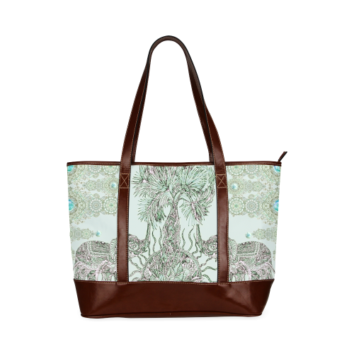indes 3-2 green Tote Handbag (Model 1642)