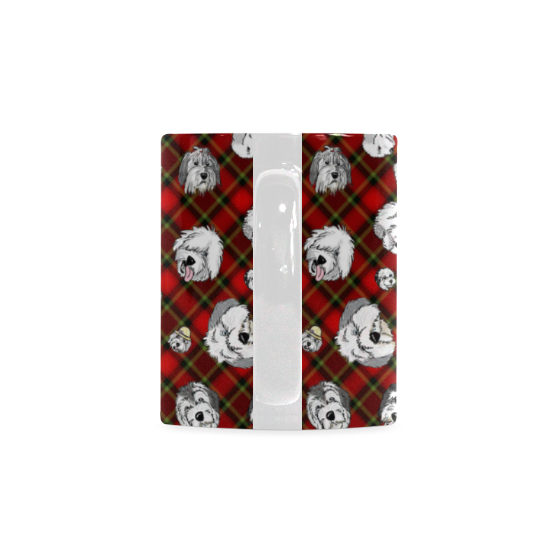 Plaid Sheepies-RED White Mug(11OZ)