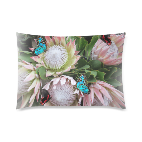 King Protea & South Africa Custom Zippered Pillow Case 20"x30" (one side)