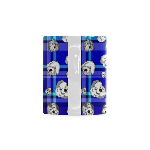 Plaid Sheepies-BLUE White Mug(11OZ)