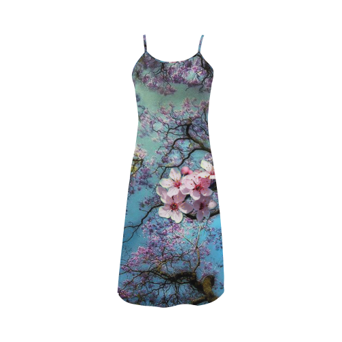 Cherry blossom Alcestis Slip Dress (Model D05)
