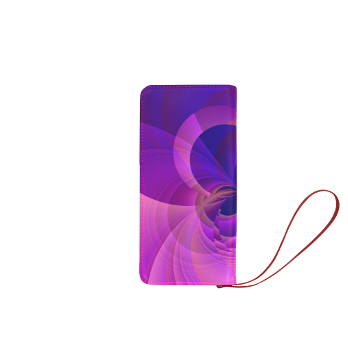 Abstract Infinity in Blue and Purple Women's Clutch Wallet (Model 1637)