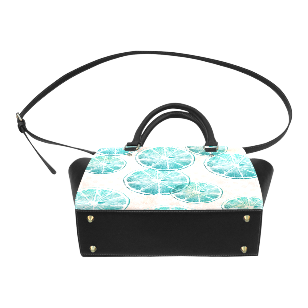 Turquoise Citrus Classic Shoulder Handbag (Model 1653)