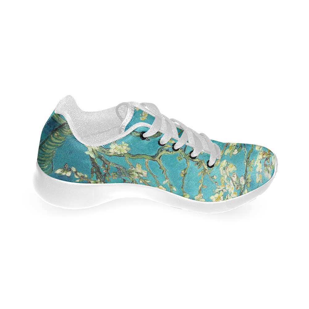 Vincent Van Gogh Blossoming Almond Tree Floral Art Women’s Running Shoes (Model 020)