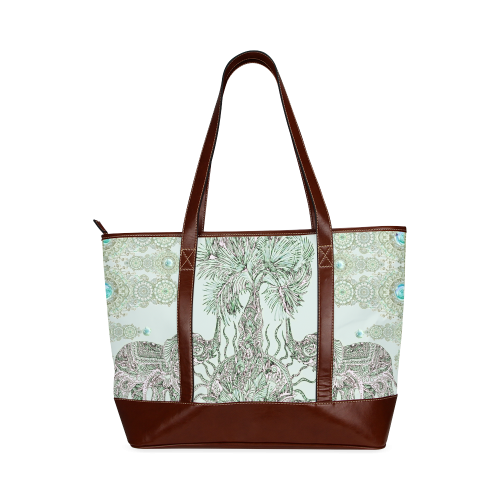indes 3-2 green Tote Handbag (Model 1642)