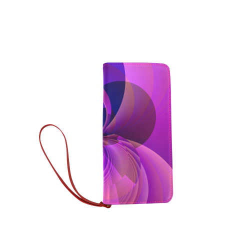 Abstract Infinity in Blue and Purple Women's Clutch Wallet (Model 1637)